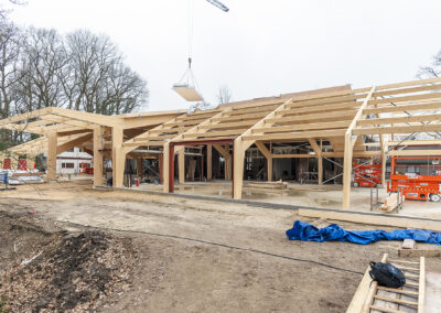 WY architecten - houten hoofdconstructie